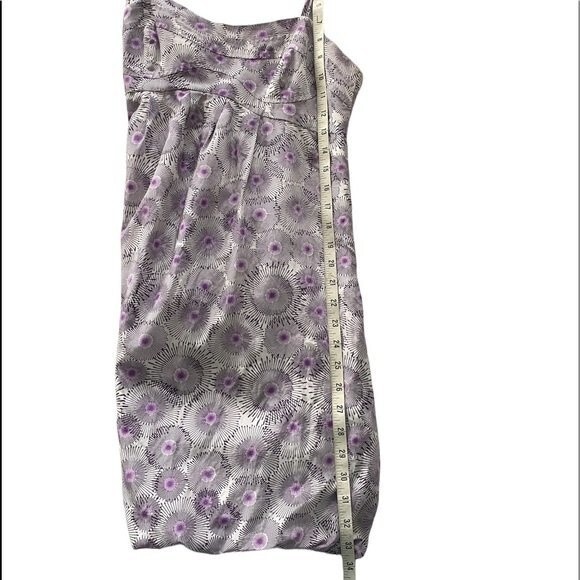 Armani Exchange Silk Sleeveless Spaghetti Strap Mini Dress Balloon Puff Hem - Picture 8 of 14